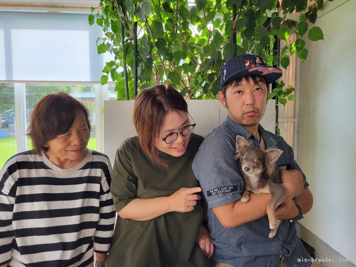 江田正子ブリーダーのブログ：素敵な御家族様にきまりまさた。