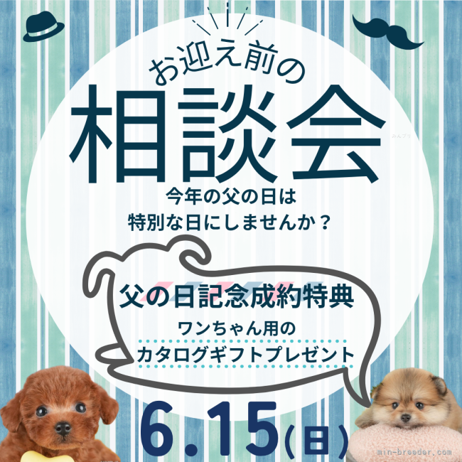 渡邊舞ブリーダーのブログ：6/15🌼父の日イベント開催🐶