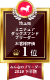 みんなのブリーダー ミニチュアダックスフンド部門 2019年下半期