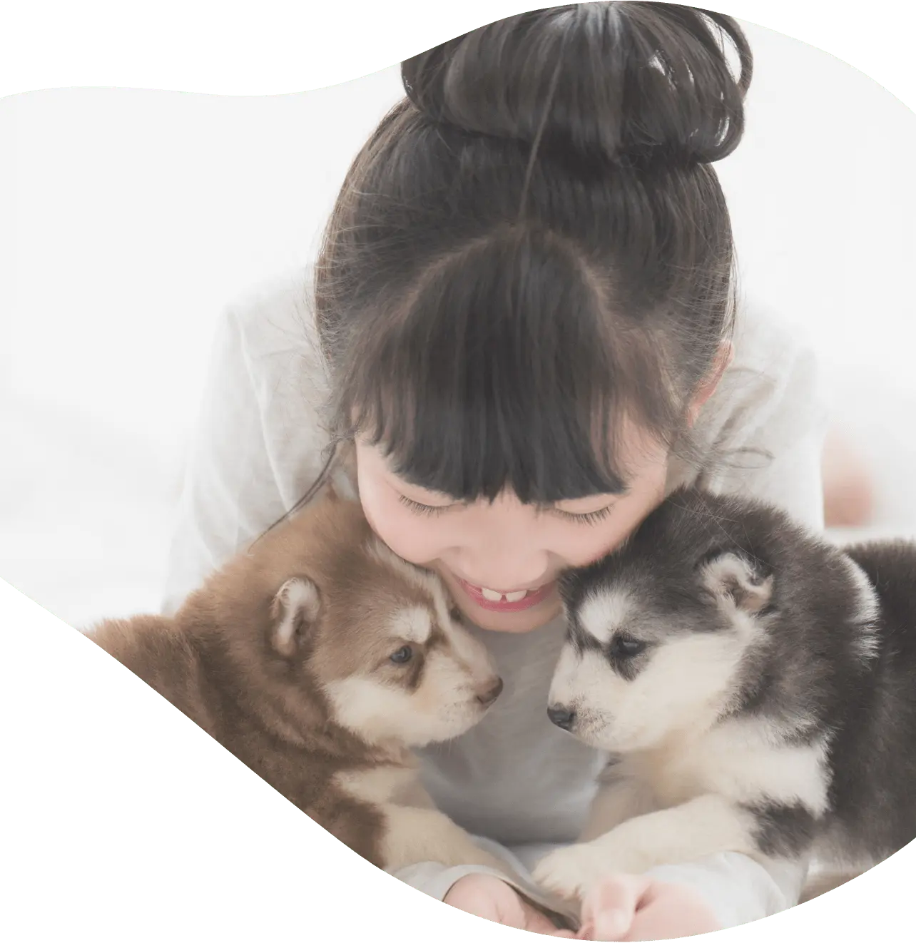 お迎え後の笑顔
