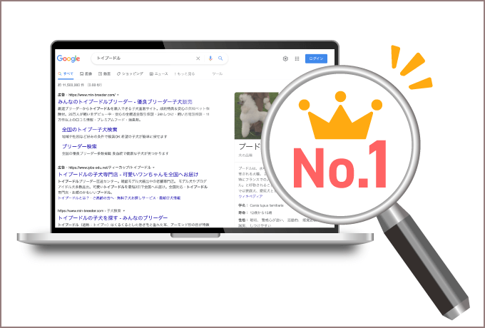 インターネット検索上位表示